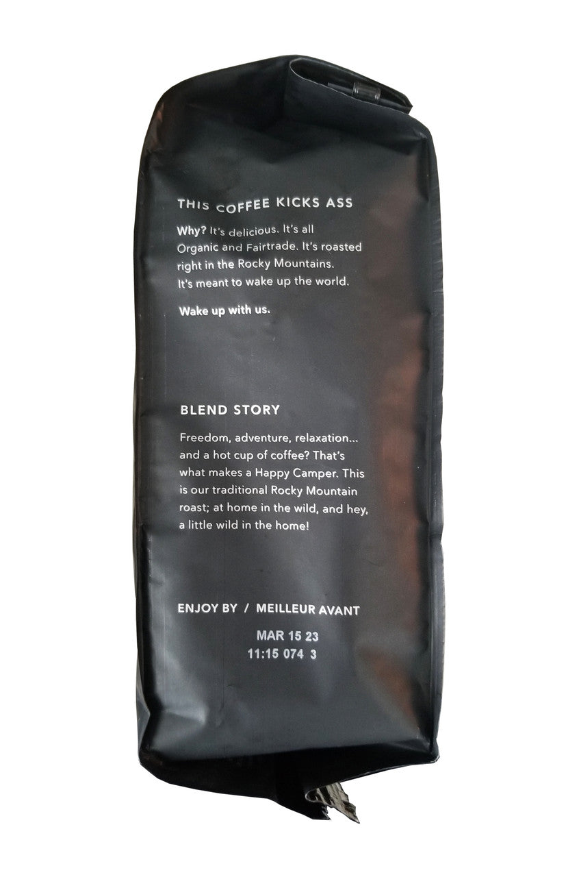 Kicking Horse Organic Happy Camper Whole Bean Coffee, 30 oz./830g {Imported from Canada}